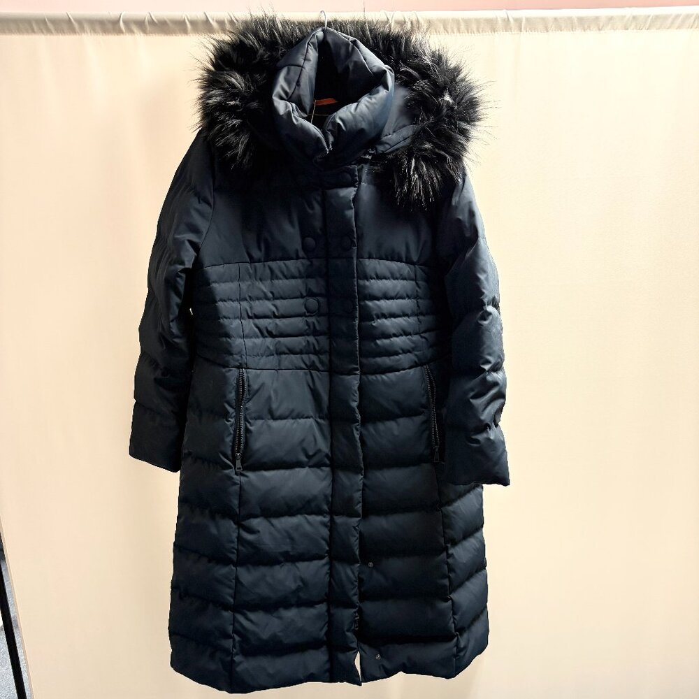 Orolay Long Puffer Down Coat, black, size XL